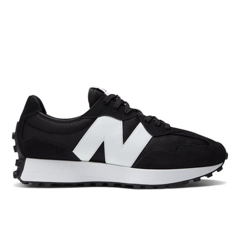 NB 327 Black with white logo