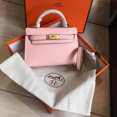 Hermes Mini Kelly Bag Pink