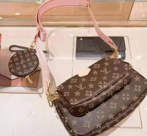 Louis Vuitton Monogram Canvas Multi Pochette Pink