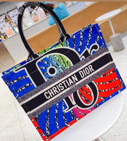 Christian Dior Rainbow Large Tote Bag