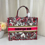 Christian Dior Pink Flower Large Tote Bag