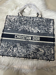 Christian Dior Large Tote Bag Black and White